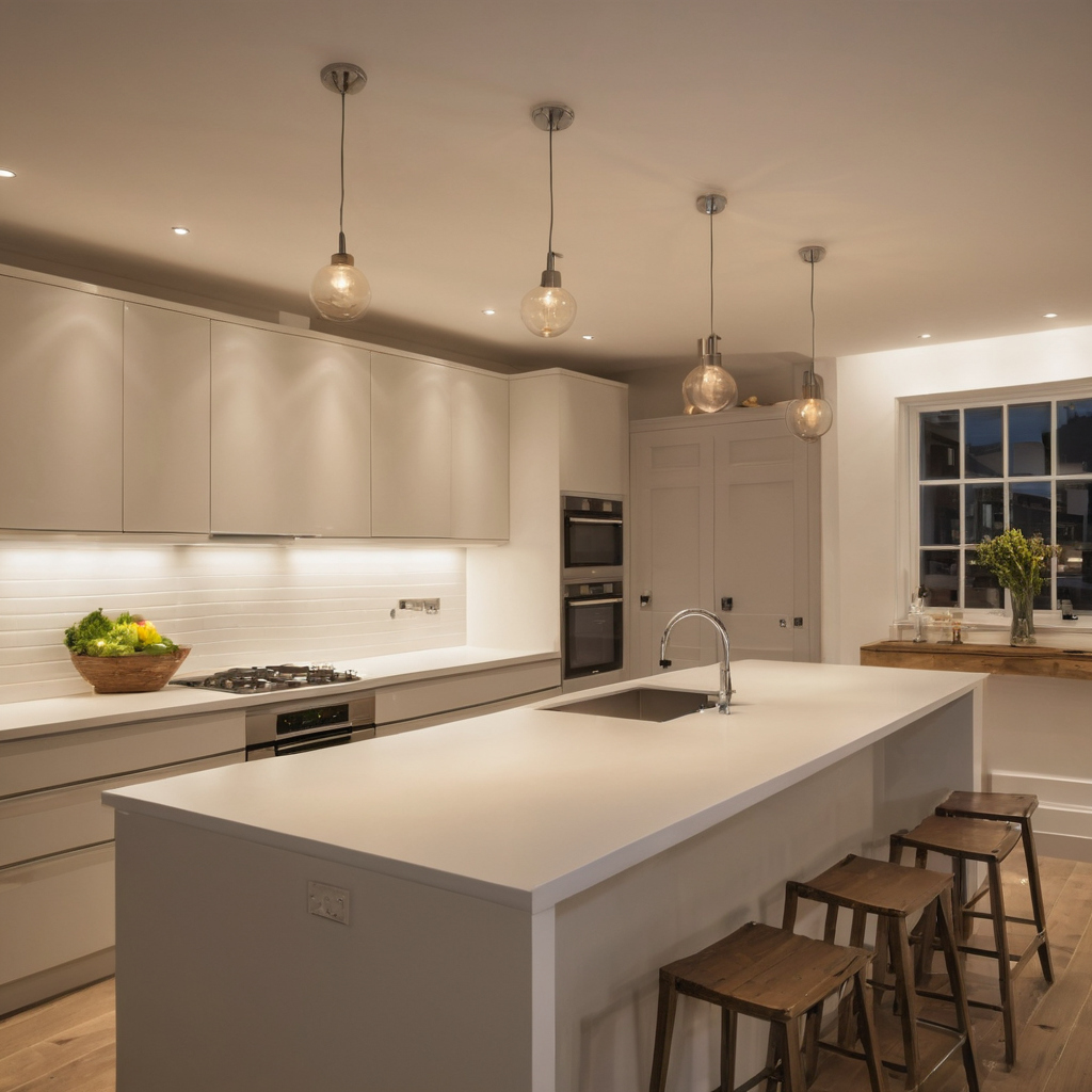 Kitchen lighting planning FAQ editorial visual