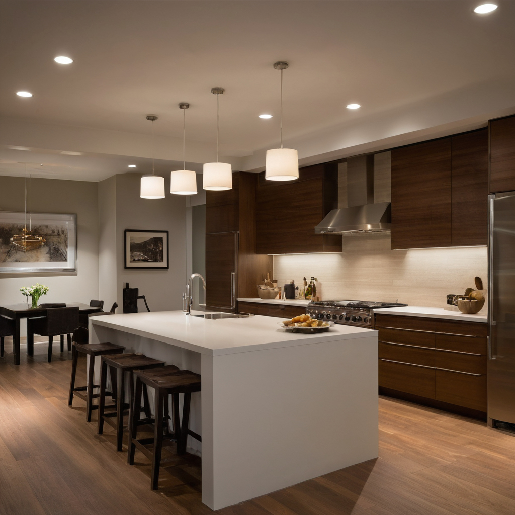 How do sightlines change when you replace pendants with recessed lighting